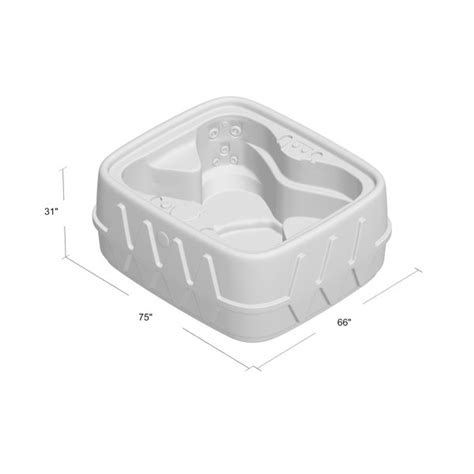 AquaRest Spas Premium 400 4 Person 20 Jet Plug And Play Hot Tub With 20 Stainless Jets Heater