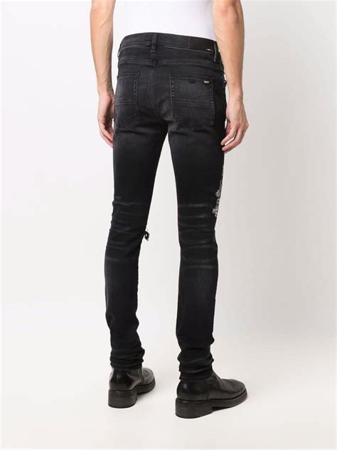 Logo Print Skinny Jeans Amiri