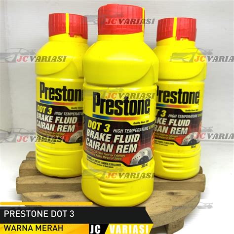 Jual PRESTONE DOT 3 Brake Fluid CAIRAN REM MINYAK REM WARNA MERAH