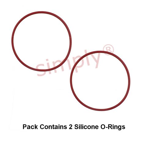 2 5mm Section 6mm Bore RED SILICONE 70 Shore Rubber O Rings Simply