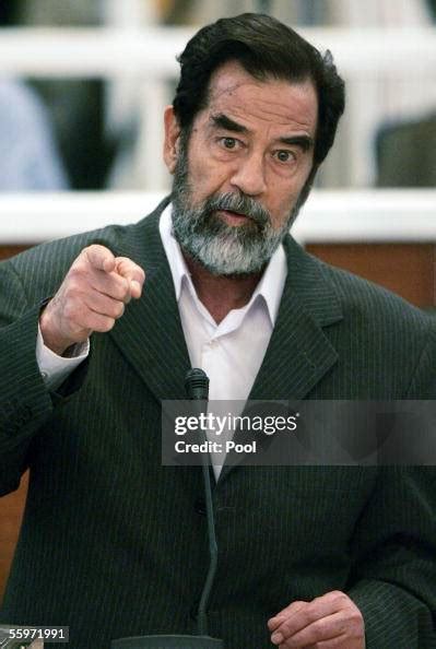 Saddam Hussein Speaks During His Trial In A Heavily Fortified News Photo Getty Images