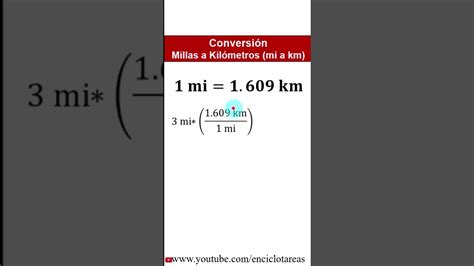 Conversi N De Millas A Kil Metros Mi A Km Youtube