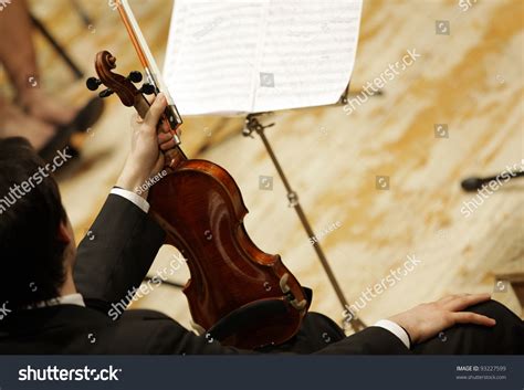 Violinists During Classical Concert Music Stock Photo 93227599 ...