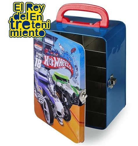 Hot Wheels Porta Autitos X Valija Metal El Rey Del Entretenimiento