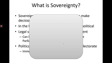 Lesson 1 Sovereignty The Eu And The Uk Youtube