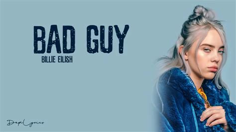 Billie Eilish Bad Guy Lyrics Youtube