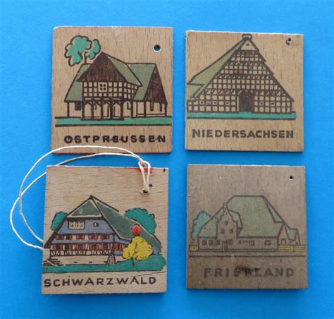 German Charity Token Farm Houses Set Of Four Campbells Online Store