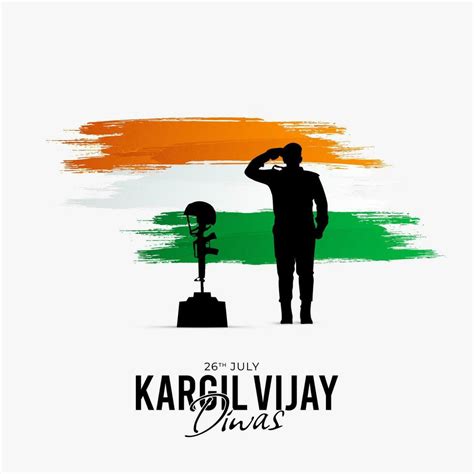 26th July Kargil Vijay Diwas Design Concept With Indian Flag And Army Social Media Post 25734154