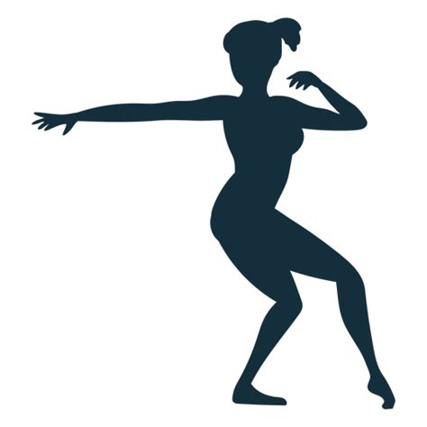 Gymnast Exercise Flexibility Acrobatics Silhouette PNG SVG Design For