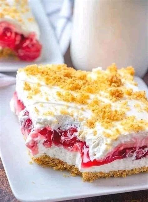 No Bake Cherry Yum Yum Pie Recipe Healthy Diet Recipes World