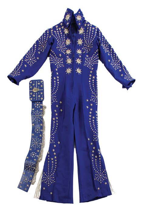 Lot Detail Elvis Presley Replica Blue Owl Jumpsuit