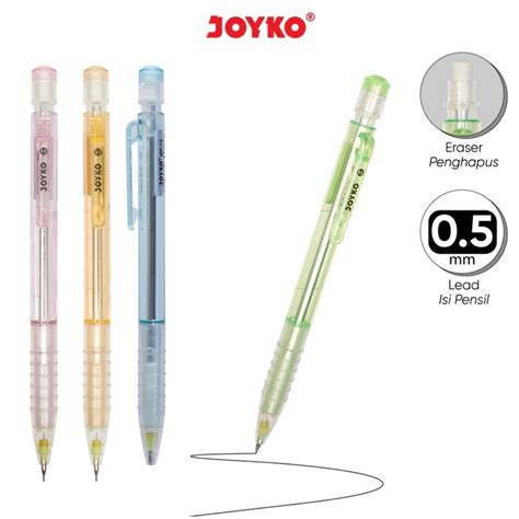 Jual Mechanical Pencil Pensil Mekanik Joyko MP 15 0 5 Mm Shopee Indonesia