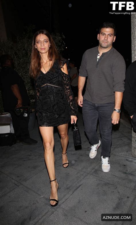 Angela Sarafyan Sexy Seen Flaunting Her Hot Legs At A Birthday Party At The Fleur Room In West
