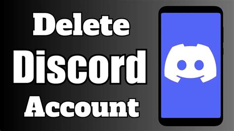 How To Delete Discord Account Youtube