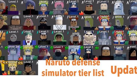 Naruto Defense Simulator Simulator Update Tier List Youtube