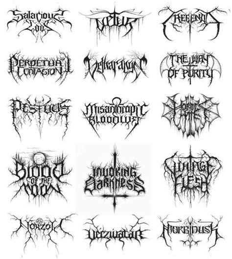 Black Metal Font Tattoo - Printable Calendars AT A GLANCE