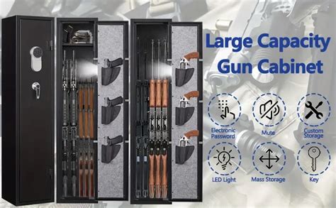 4 5 Large Rifle Gun Safes Shotgun Safes Home Rifle Pistol Temu