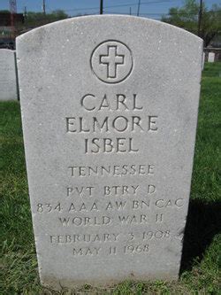 Carl Elmore Isbel M Morial Find A Grave