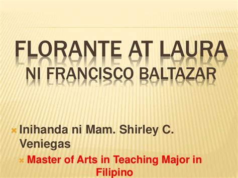 Florante At Laura Ppt