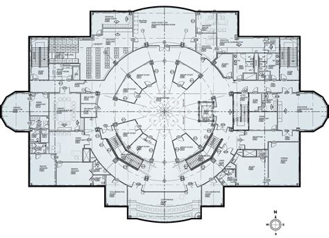 Modern Library Floor Plan - floorplans.click