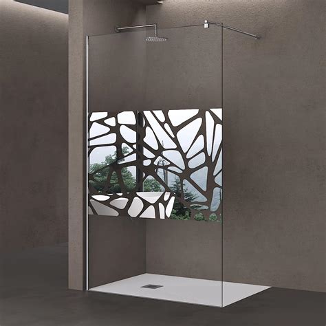 Doporro Luxus Duschwand Bremen02BL 140x200 Cm Walk In Dusche Mit