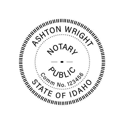 Jl Idaho Notary Stamp Best Notary Stamp In Idaho