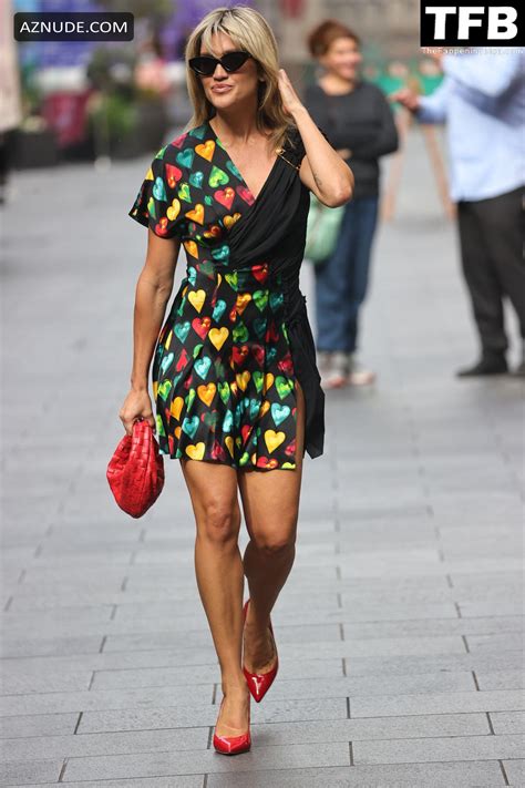 Ashley Roberts Sexy Seen Flaunting Her Hot Legs Outside The Iheart Radio In London Aznude