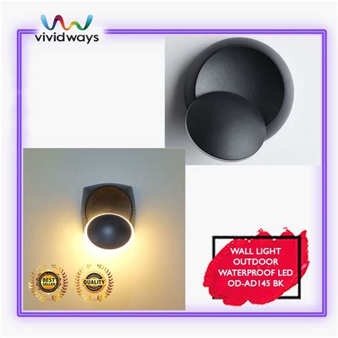 K Vividways Modern Out In Door Led Wall Light K Shopee Malaysia