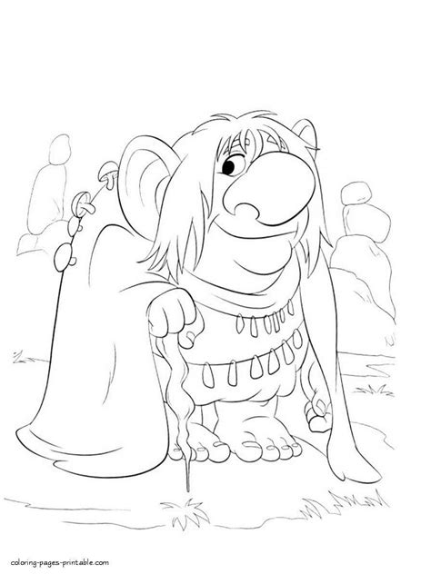 Frozen Trolls Coloring Pages | BubaKids.com