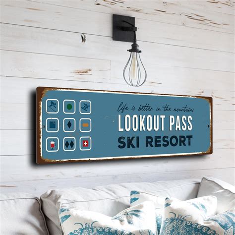 Lookout Pass | Ski Resort Decor | Lookout Pass Gift