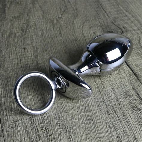 Stainless Steel Locking Butt Plug For Anal Stretcher Chastity Extreme Spreader Ebay