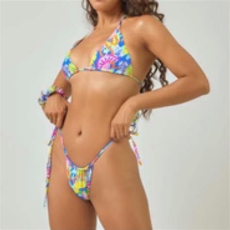 Blackbough Swim Nwt Blackbough Angel Colorful Printed Bikini In