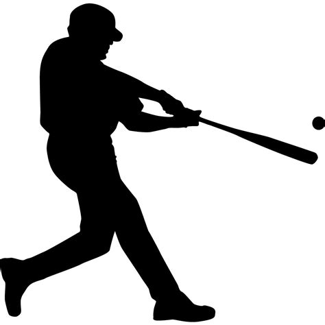 Page Baseball Silhouette Cliparts Download Free Vector Images