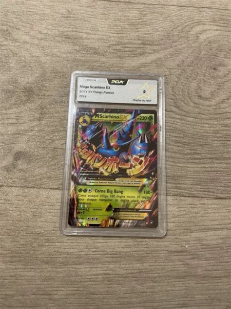 CARTE POKÉMON MÉGA Scarhino EX 5 111 Poings Furieux PCA 9 EUR 25 00