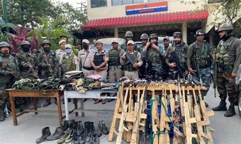 Indian Army Seizes Massive Cache Of Arms And Ammunition In Manipur Amid