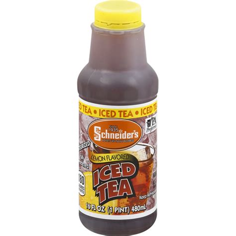 Schneider S Iced Tea Lemon Flavored Dairy Foodtown