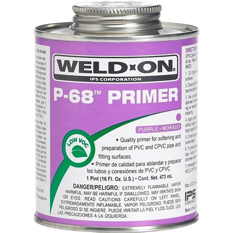 Weld On Oz Pvc P Primer Purple The Home Depot