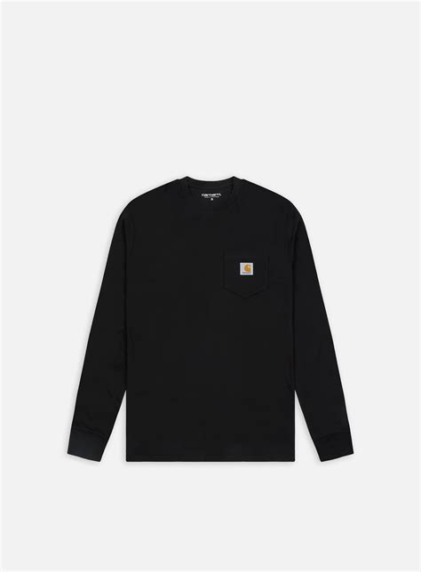 Carhartt Wip Pocket Ls T Shirt Black I022094 89 Xx Spectrum