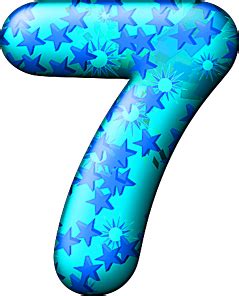 Presentation Alphabets Party Balloon Cool Numeral 7