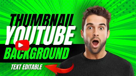 Youtube Thumbnail Template Green Background Youtube Thumbnail