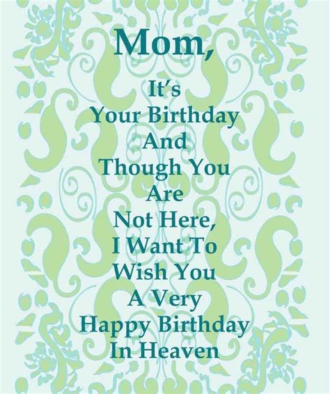 Happy Birthday Quotes For A Mother Who Has Passed Away BirthdayBuzz