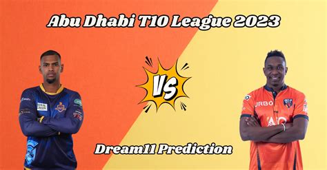 Abu Dhabi T10 League DB Vs DG Match Prediction Dream11 Team Fantasy