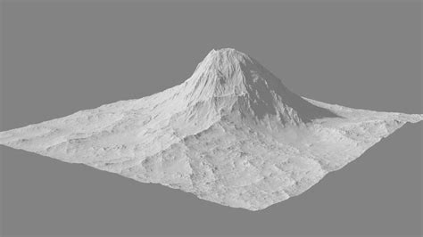 ArtStation - TERRAIN OBJ + HEIGHTMAP -- VOLCANO | Resources