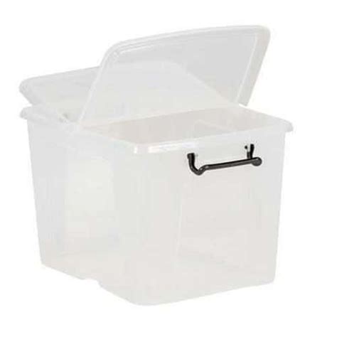 Strata Storemaster Box L Clear Free Delivery Manutan Uk