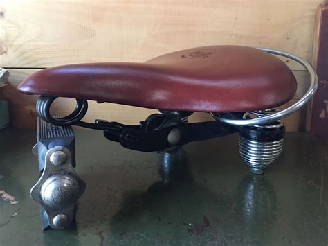 1950s Troxel Vintage Bicycle Saddle Restored As Original Without Glue