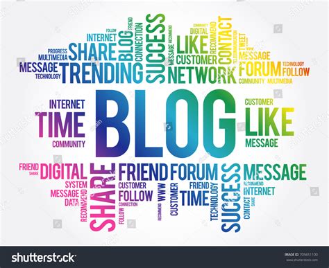 Blog Word Cloud Collage Technology Business Stock Vector (Royalty Free ... 