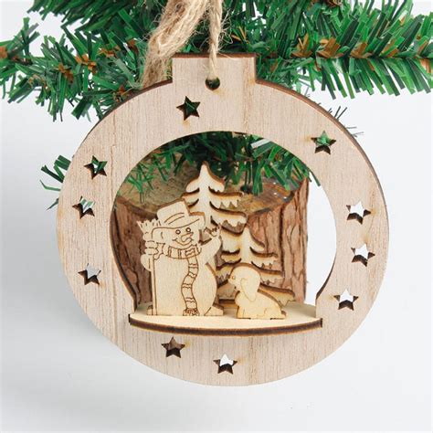 Décoration sapin de noël en bois sculpté – Nature & Zen