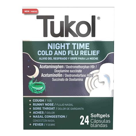 Tukol Night Time Cold And Flu Relief Softgels - Shop Cough, Cold & Flu ...