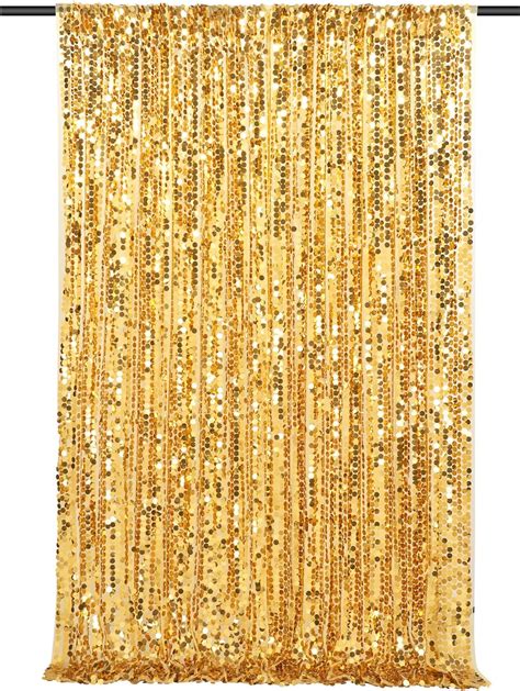 Amazon Big Payette Sequin Backdrop 4ftx8ft Gold Shimmer Backdrop