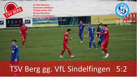 TSV Berg VfL Sindelfingen Offizielle Webseite Des TSV Berg 1959 E V